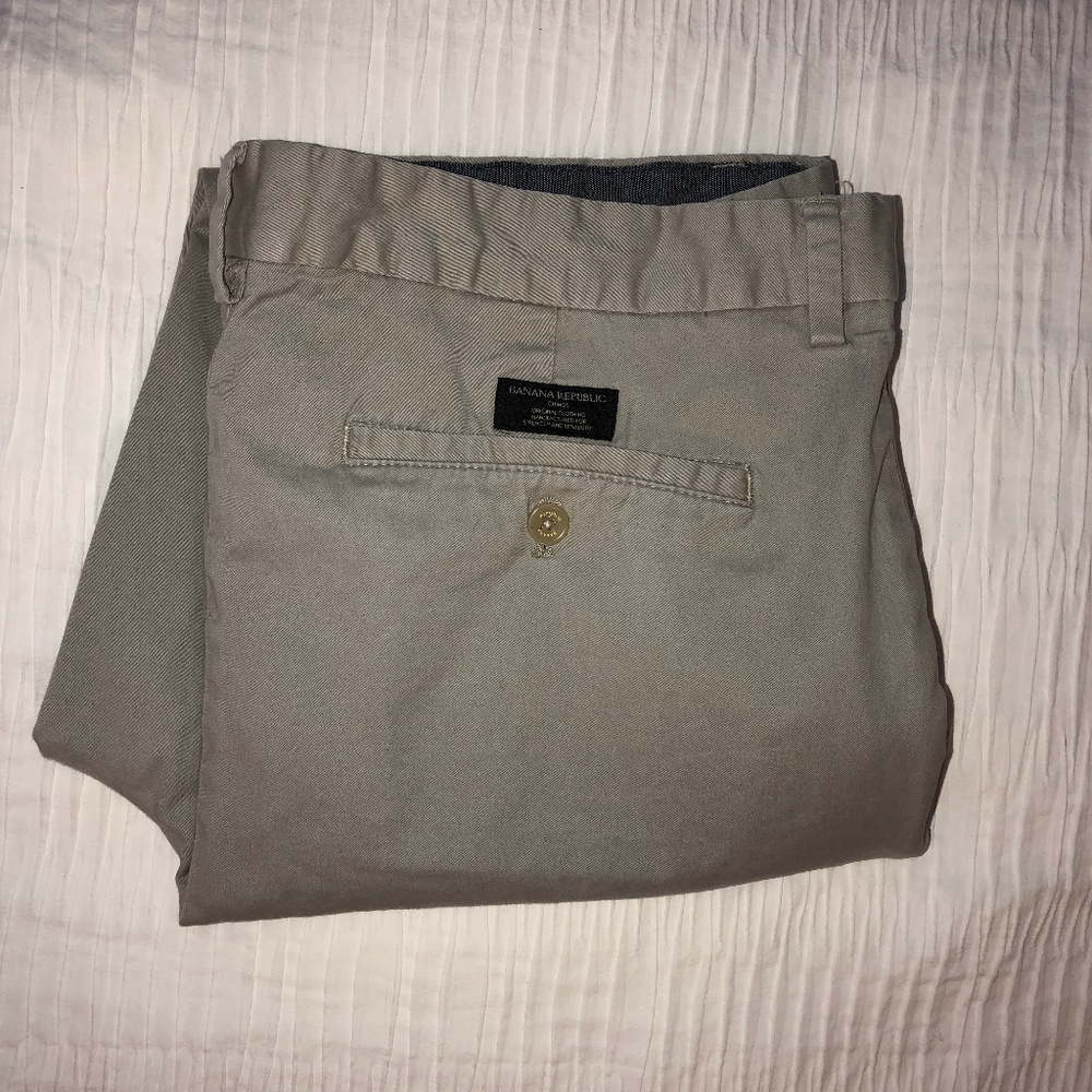 Khaki Fulton Skinny Fit Chino by Banana Republic